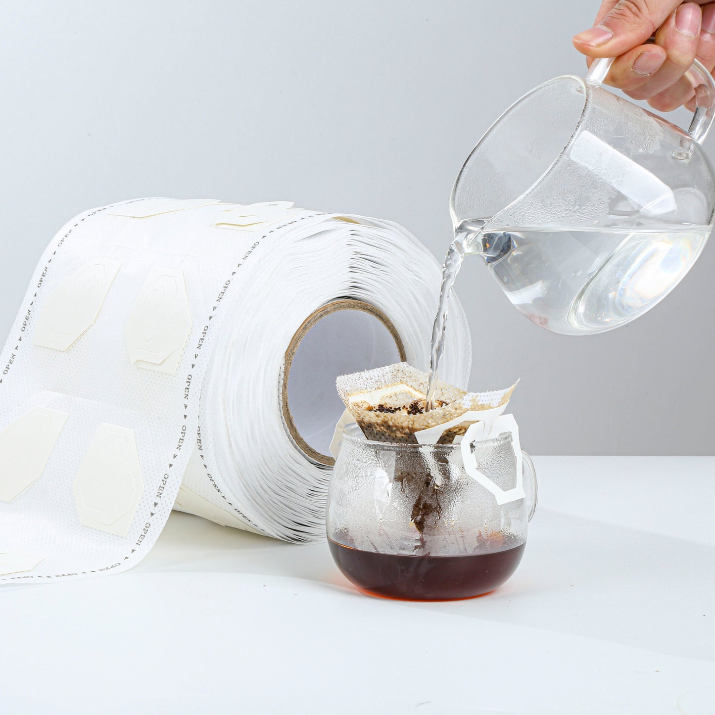 Mini drip coffee makerDiamond type drip coffee filter bag Portable paper ear hanging cup coffee filter Drip coffee bag