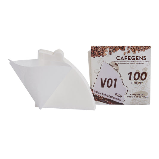 Free shipping CAFEGENS V01 hand pour coffee filter paper filter cup 400 Total Filters