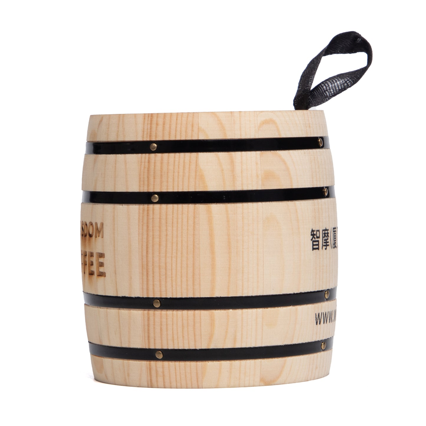 Coffee bean wooden barrel sealed jar