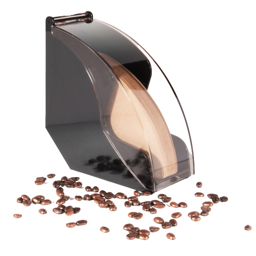 Coffee Paper Filter Plastic Flip-top Storage Box For #1#2#4 V60 Cone Coffee Filters Paper