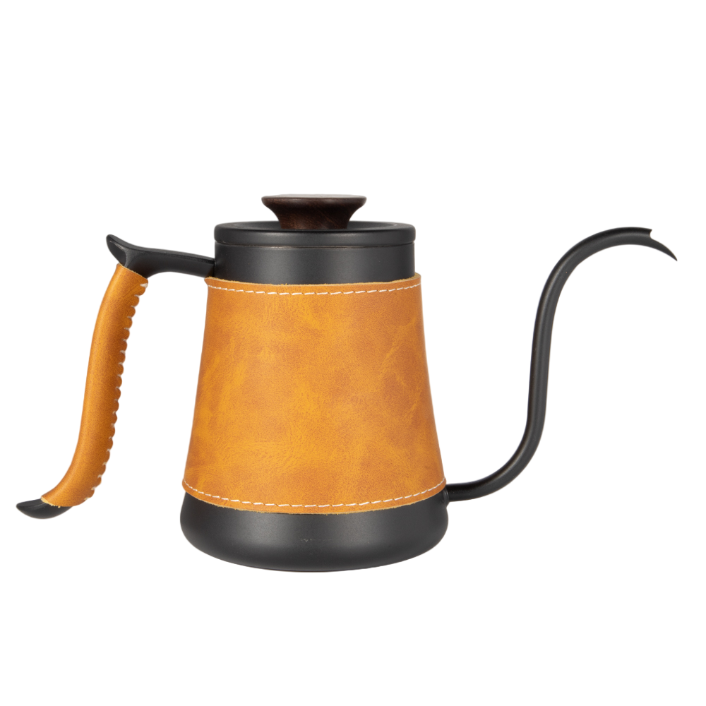 600ml hand brewing kettle(with insulated leather case)