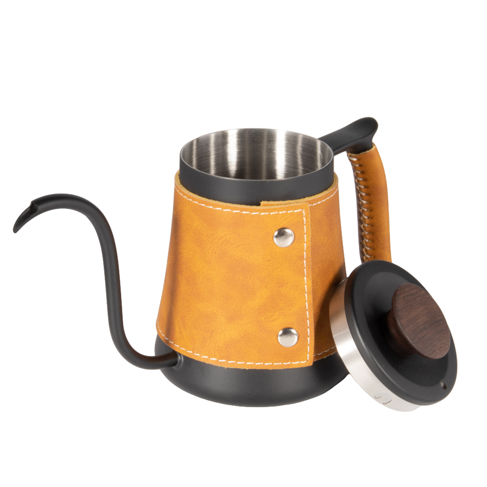 600ml hand brewing kettle(with insulated leather case)