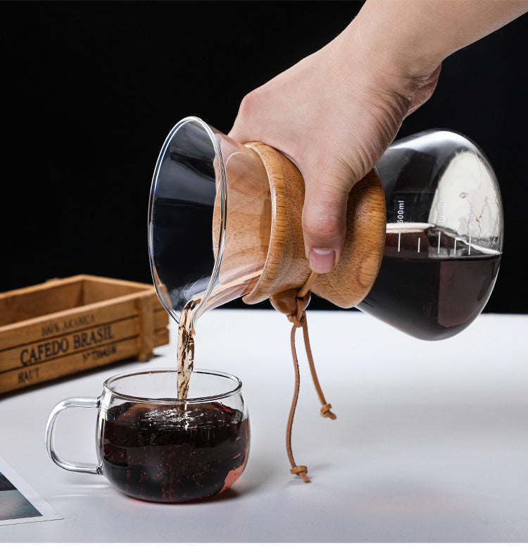 CAFEGENS High borosilicate glass Pour Over Coffee Maker