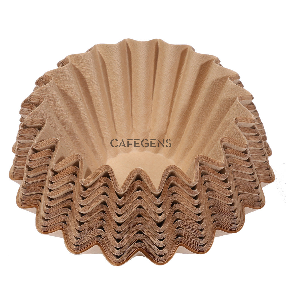 CAFEGENS #155 Cake Cup Wavy Bowl Round Coffee Filter