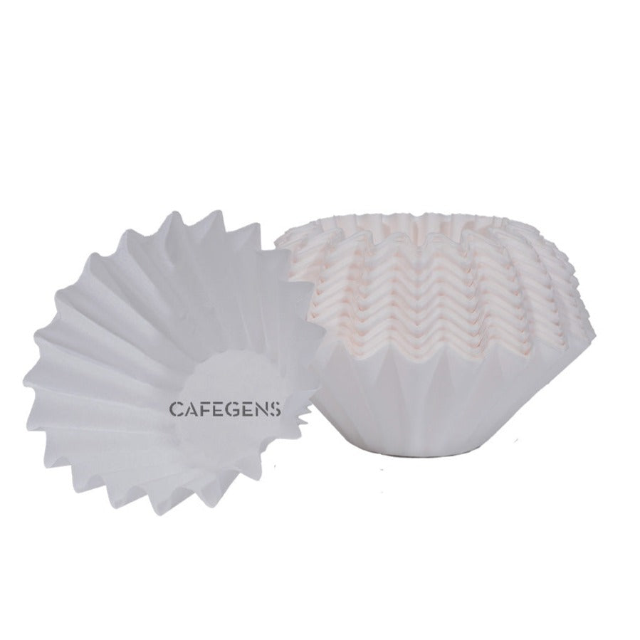 CAFEGENS #185 Cake Cup Wavy Bowl Round Coffee Filter